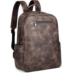 ❤️ Leather Laptop Backpack Purse for Women and Work Bag with Laptop Compartment